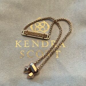 Kendra Scott Rose Gold Adjustable Chain Bracelet Rose Gold Stone